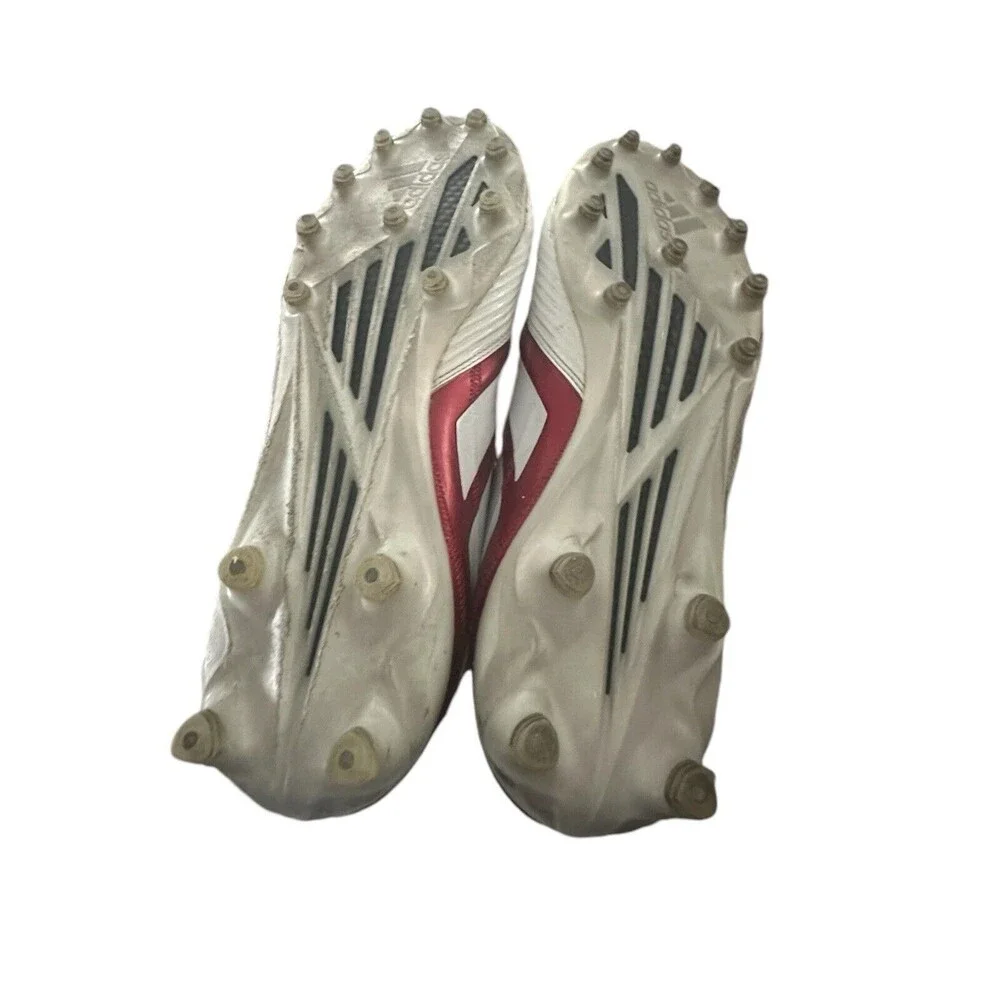 Adidas Mens Size 13 Freak Carbon Football Athletic Cleats White Red Durable